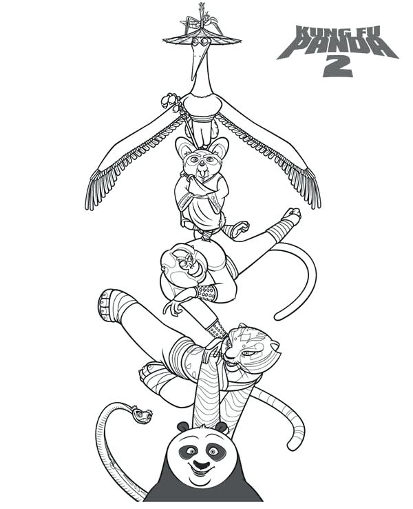 600x738 Kung Fu Coloring Pages Panda Coloring Picture Cute Coloring