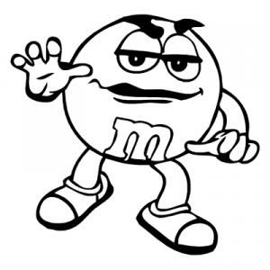 300x300 Coloring Page M M Coloring Printable Page For Kids