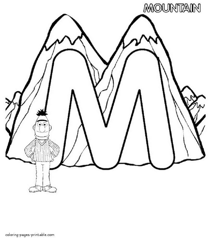 895x1002 Unique Letter M Coloring Pages Collection Printable Coloring Sheet