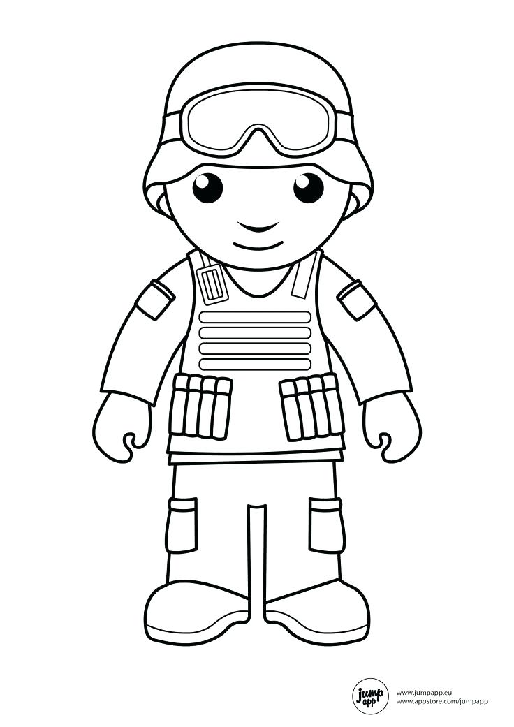 736x1041 Simple Decoration Soldier Coloring Pages With Page Free