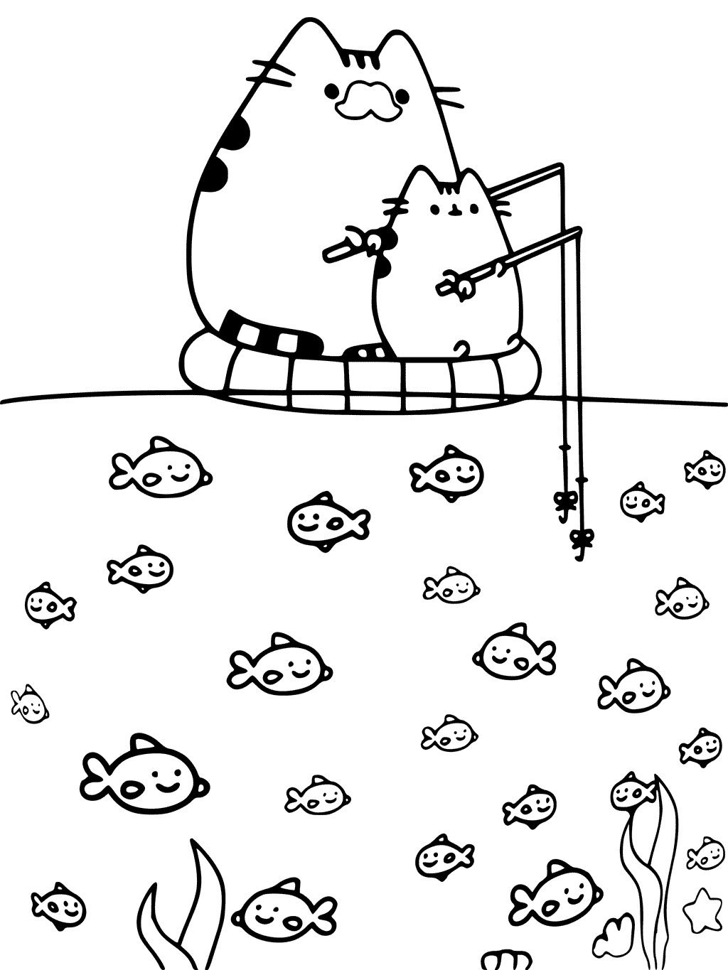 1024x1365 Pusheen Coloring Pages