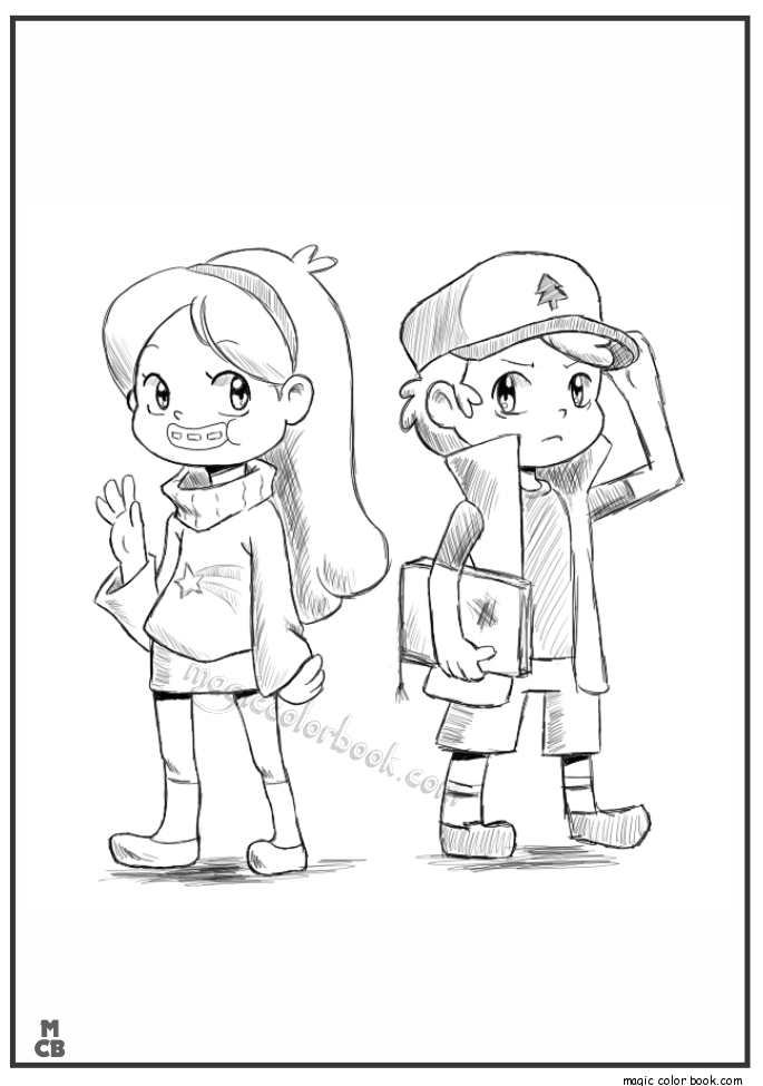 685x975 Gravity Falls Coloring Pages