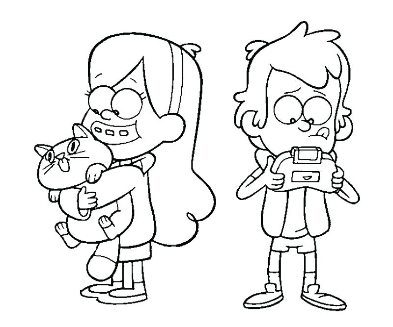 800x667 Gravity Falls Coloring Pages Pdf Dipper