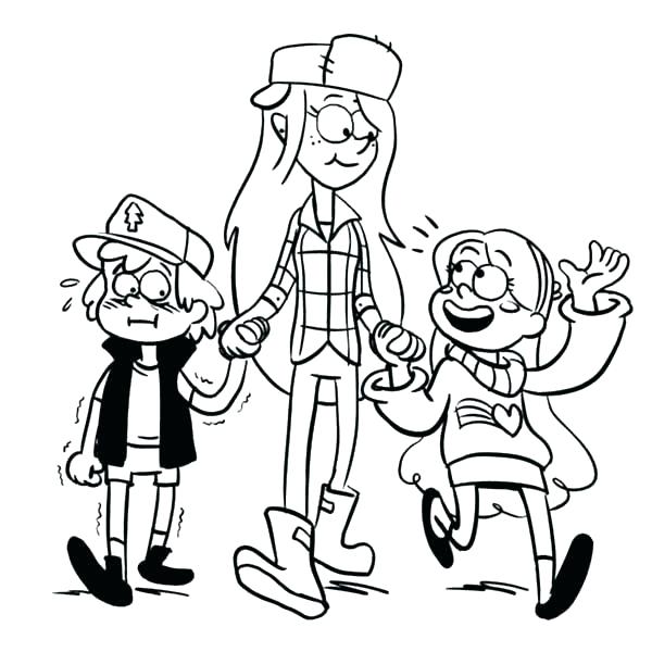 600x600 Good Gravity Falls Coloring Pages Or Gravity Falls Dipper Coloring