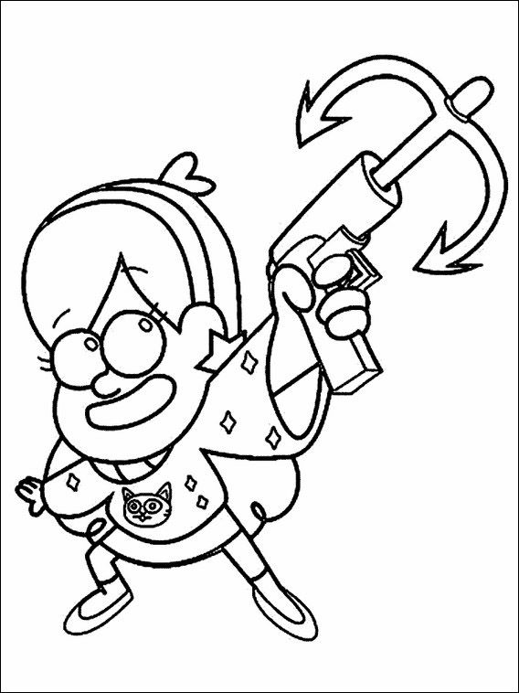 568x758 Gravity Falls Coloring Pages Fox Ryder