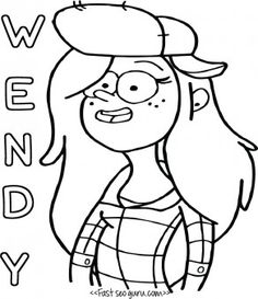 236x273 Gravity Falls Coloring Pages Coloring Pages For Kids