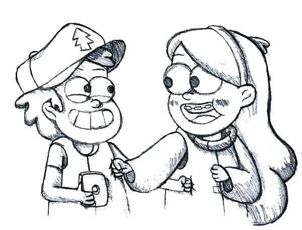 600x456 Gravity Falls Printable Coloring Pages Gravity Falls Coloring