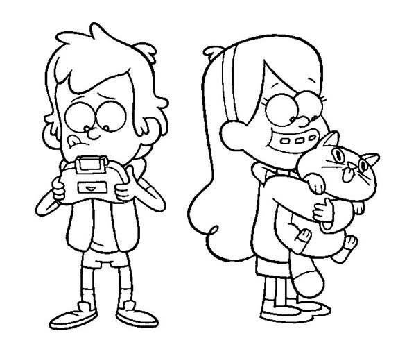600x500 Gravity Falls Coloring Page For My Littles Gravity