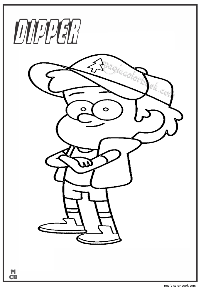 685x975 Gravity Falls Coloring Pages Free