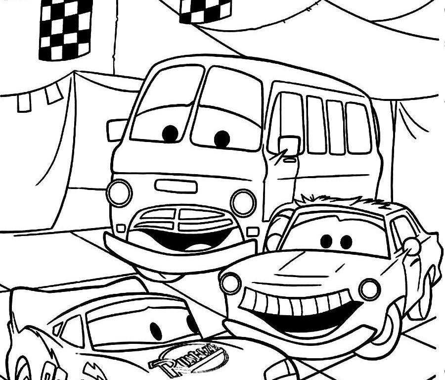 900x768 Disney Cars Coloring Pages Pdf Home General To Color Free Page
