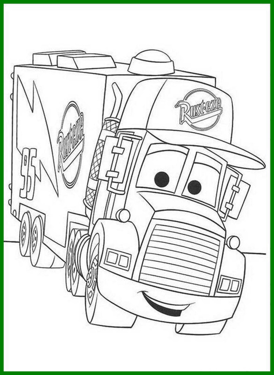 924x1264 Incredible And Print Coloring Pages For Mack The Truck Disney Cars