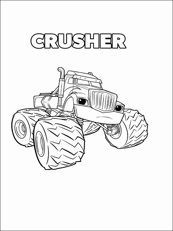 568x758 Blaze And The Monster Machines Coloring Pages Mack Coloring