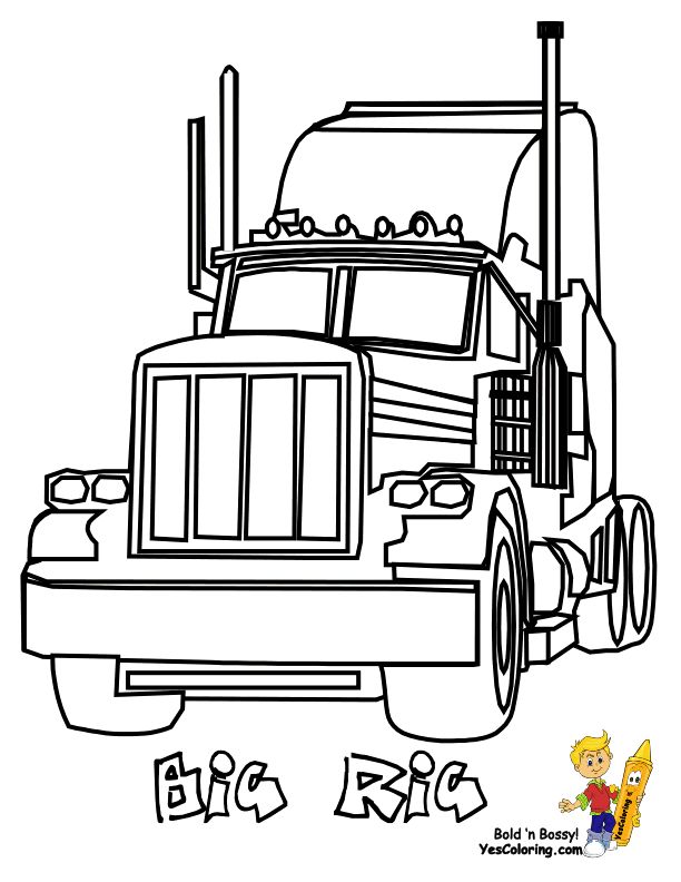 612x792 Best Free Tough Truck Coloring Pages Images