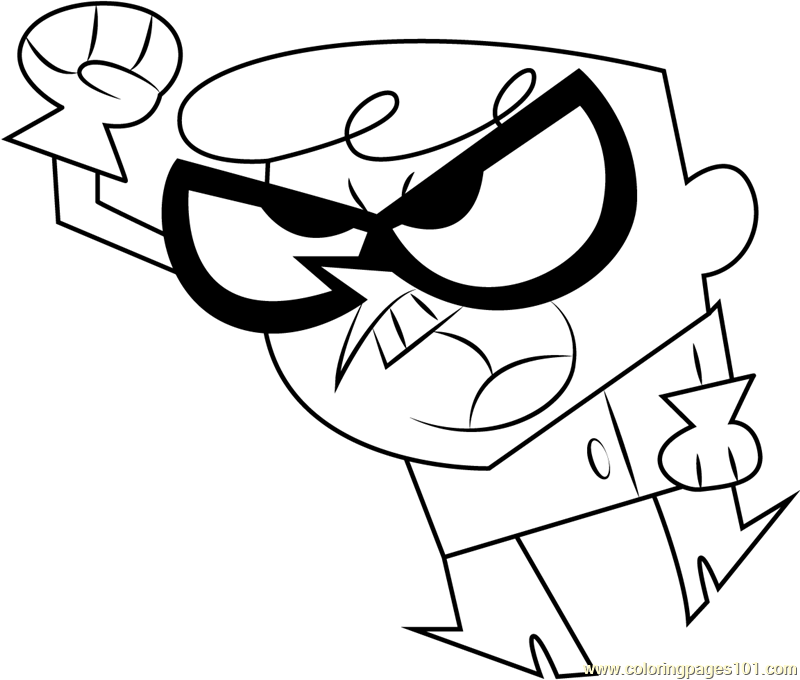 800x680 Mad Dexter Coloring Page
