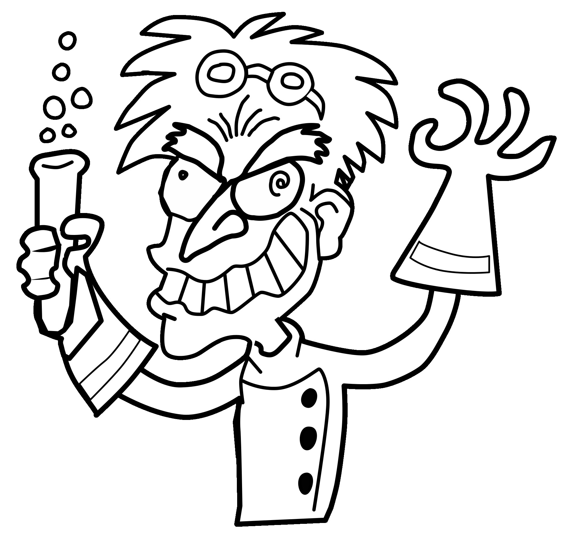 2000x1871 Mad Scientist Bw Wikimedia Commons Exceptional Coloring