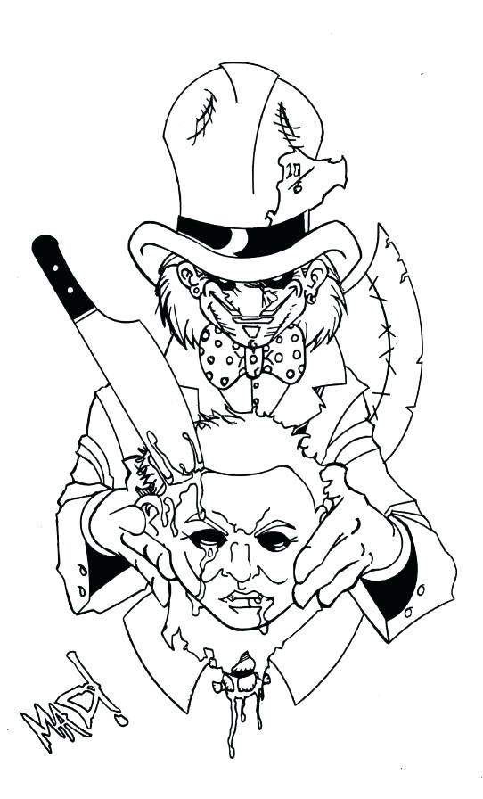 Mad Hatter Coloring Pages at GetDrawings | Free download