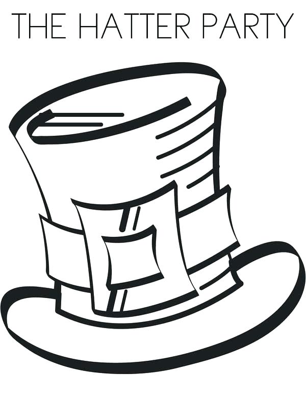 600x776 Mad Hatter Coloring Pages Mad Hatter Coloring Pages Plus Mad