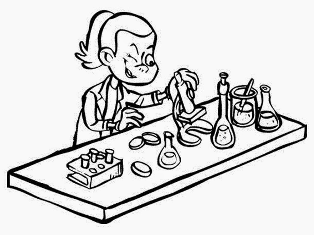1024x768 Science Lab Coloring Pages