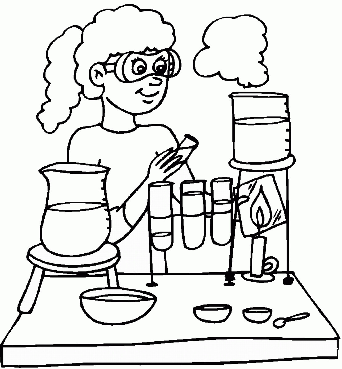 1111x1200 Unique Mad Scientist Coloring Pages Design Free Fancy Mosm