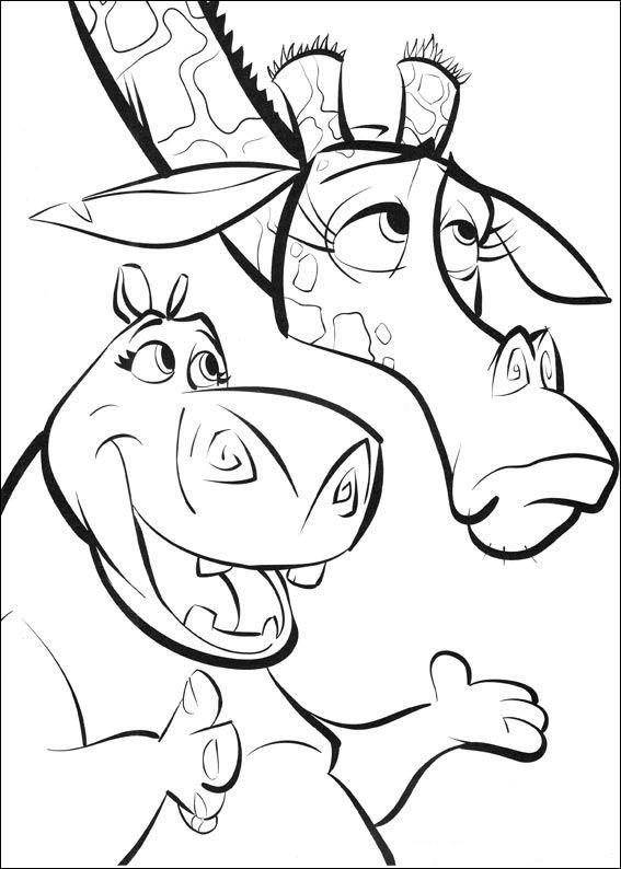 567x794 Madagascar Coloring Page