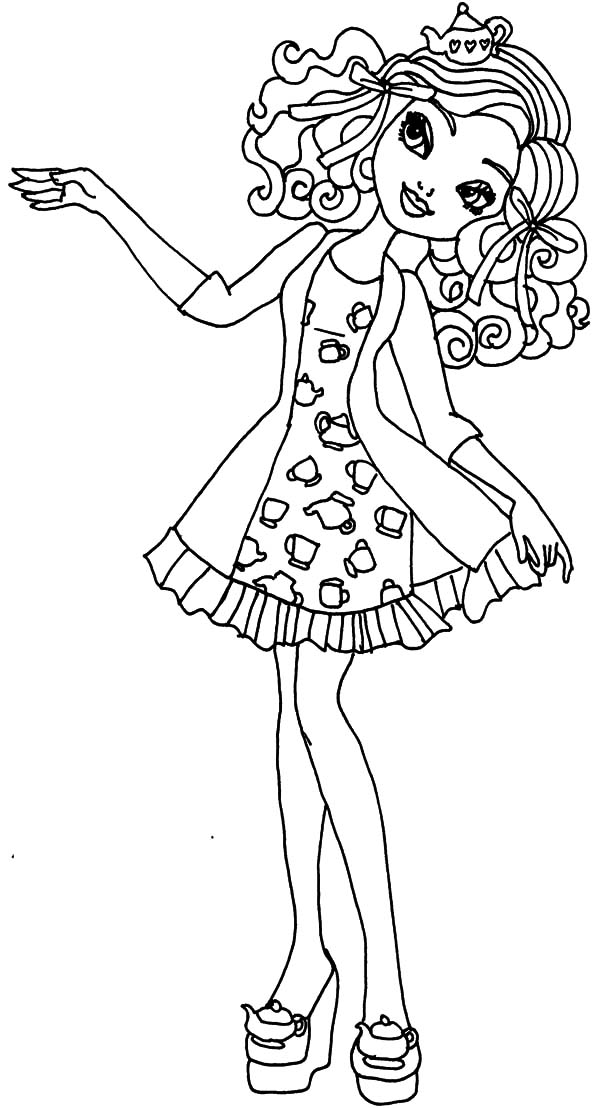 600x1108 Ever After High Madeline Maddie Coloring Pages