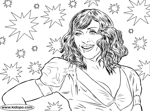 630x470 Madonna Coloring Page