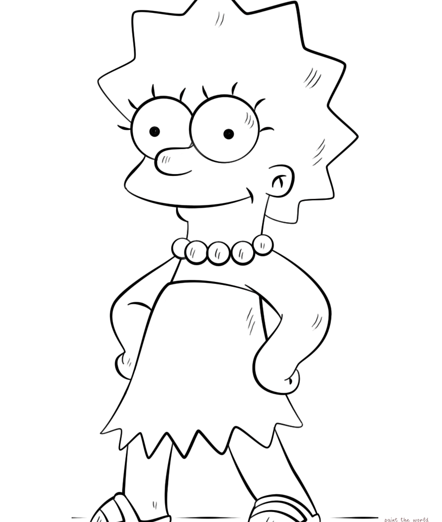 Maggie Simpson Coloring Pages at GetDrawings | Free download