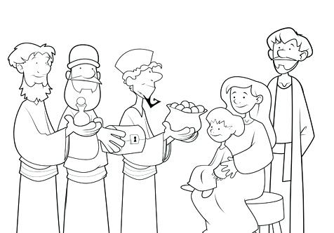 476x333 Three Wise Men Coloring Pages Coloring Page Three Wise Men