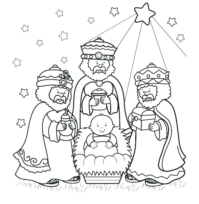 699x716 Wise Men Coloring Pages Wise Men Coloring Pages How To Draw