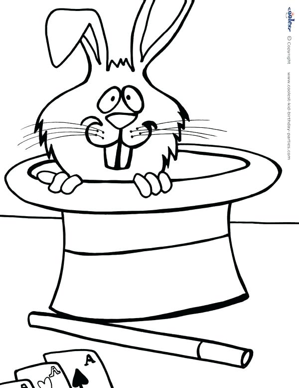 600x777 Magic Coloring Click To See Printable Version Of Magic Hat