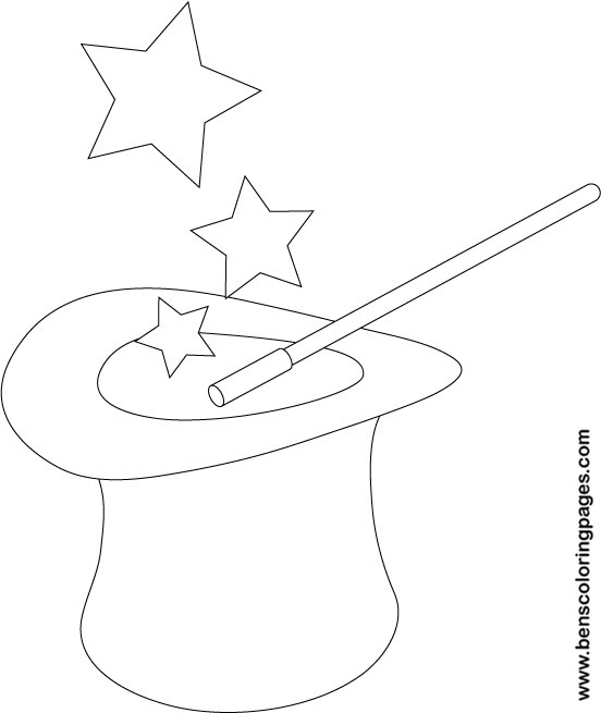 552x655 Magic Hat Coloring Pages