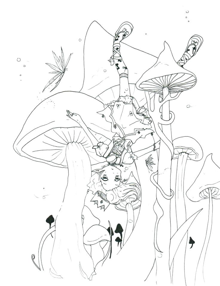 736x958 Trippy Mushroom Coloring Pages Mushrooms Coloring Page