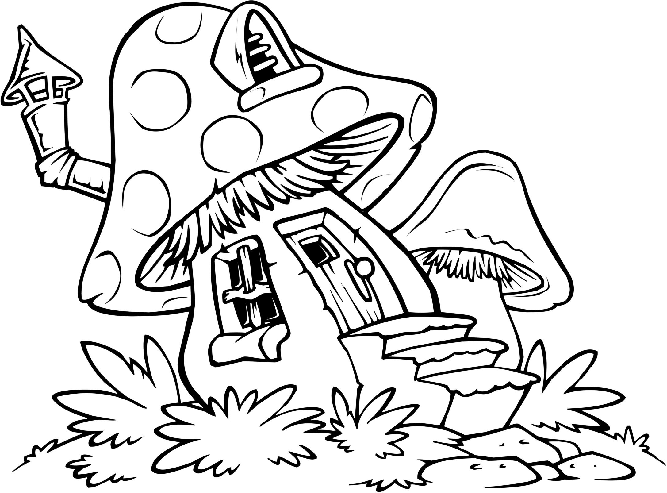 2175x1607 Unique Mushrooms Coloring Pages Gallery Printable Coloring Sheet