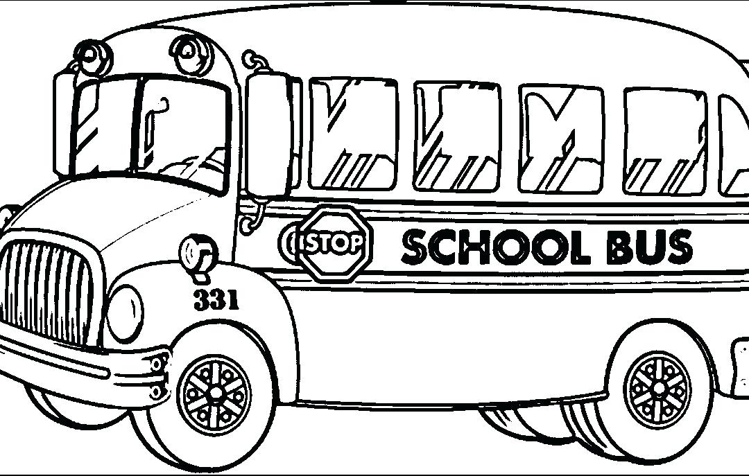1080x687 School Bus Coloring Page Download School Bus Coloring Pages