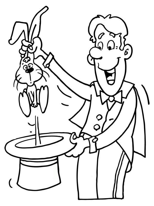 600x800 Theme Magician Coloring Pages Juf Milou
