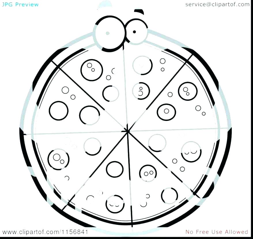 878x832 Pizza Coloring Pages Preschool Pizza Slice Magnet Coloring Page