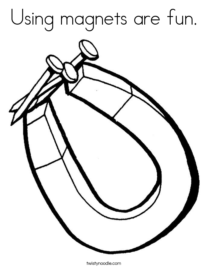 685x886 Using Magnets Are Fun Coloring Page