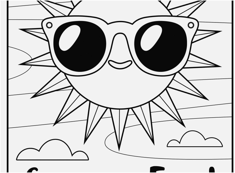 827x609 Free Summer Coloring Pages Stock Free Printable Coloring Page