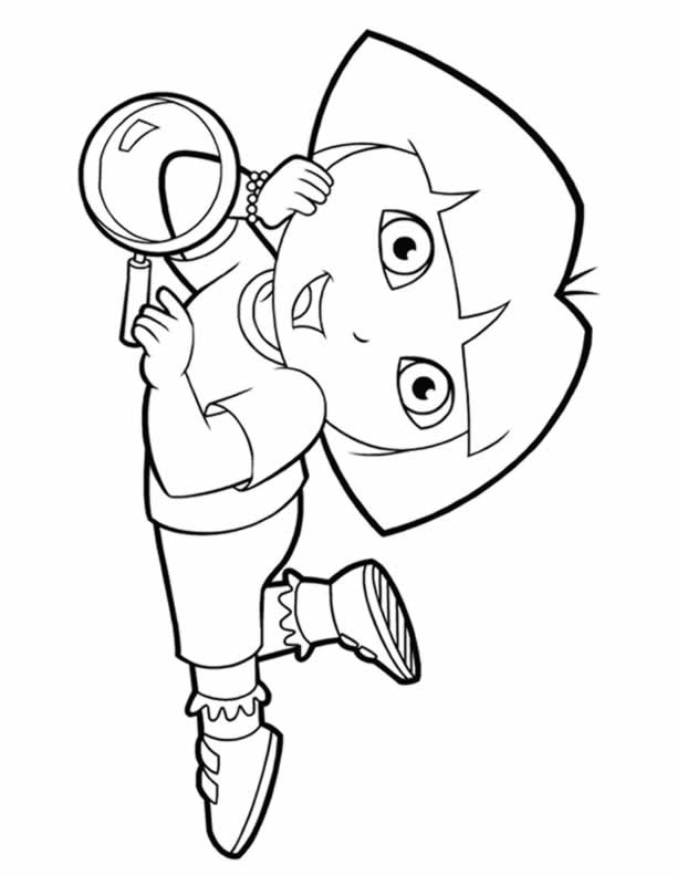 612x792 Dora Colouring Sheets