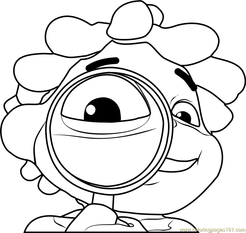800x759 Sid With Magnifying Glass Coloring Page