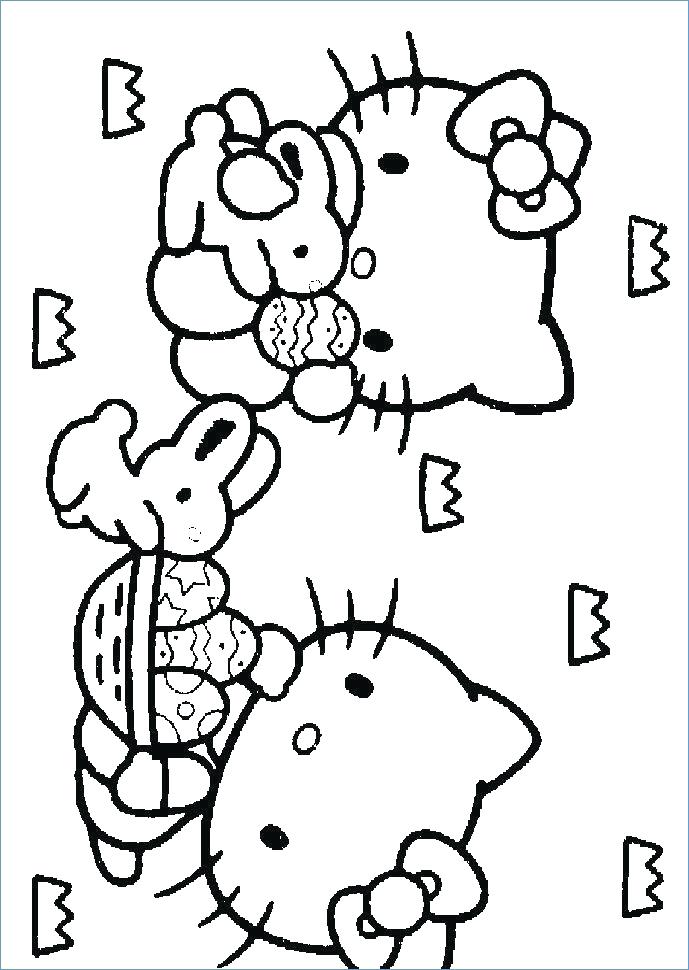 689x970 Hello Kitty Reading Mail Coloring Page Best Hello Kitty Images