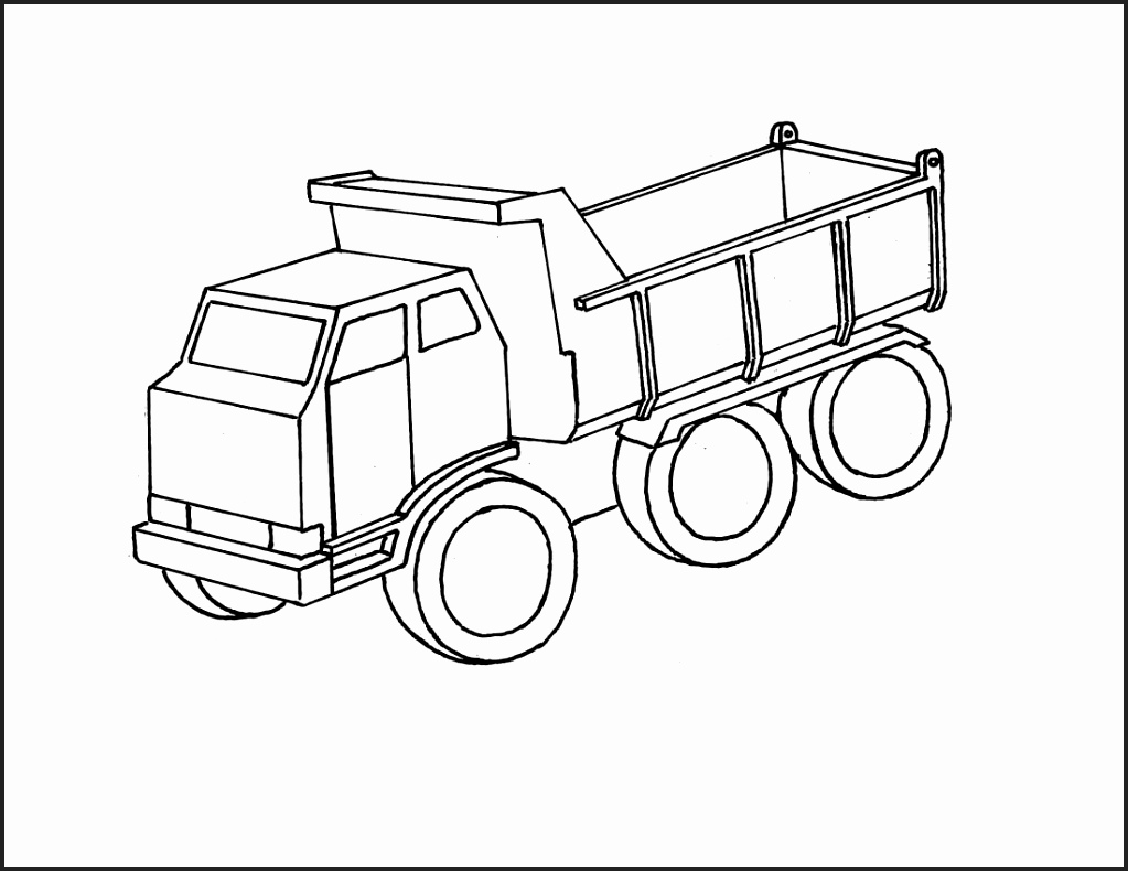 1023x790 Printable Truck Coloring Pages