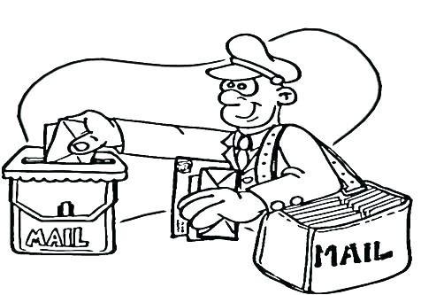 476x333 Mail Coloring Pages