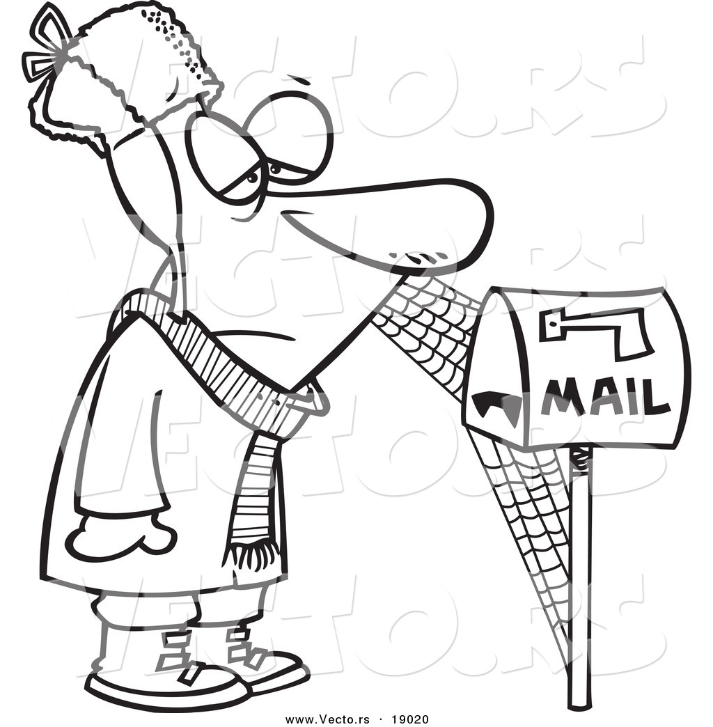 1024x1044 Vector Of A Cartoon Man Waiting