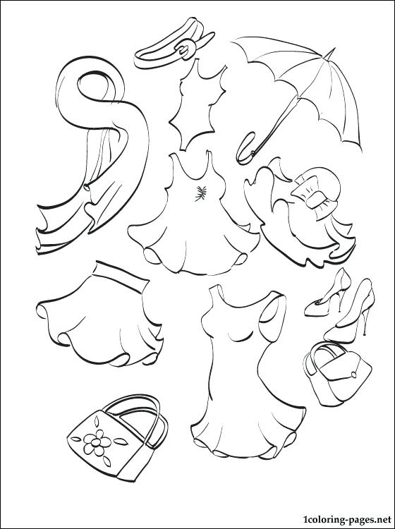 560x750 Coloring Sheet Dress Majestic Coloring Pages Clothes Printable