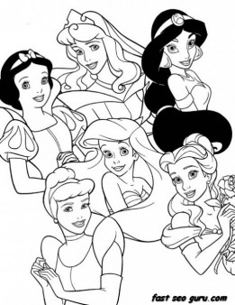 261x338 Majestic Coloring Pages For Girls Printable Beautiful Disney