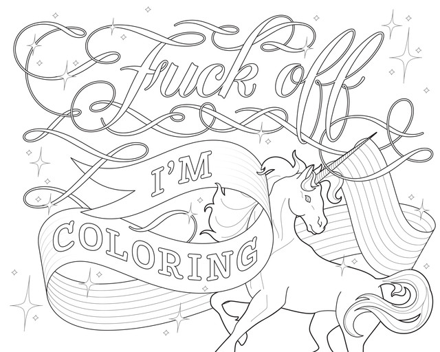 640x512 Swear Word Coloring Pages Printable Super Cool