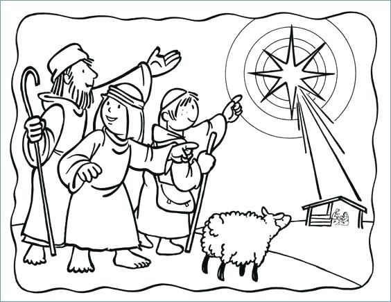 564x435 Coloring Nativity Coloring Pages For Kids Majestic Design