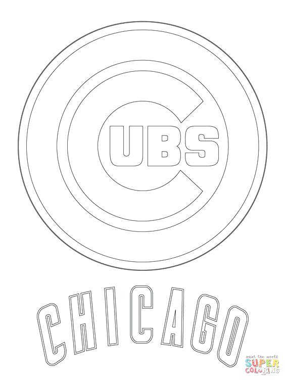 564x752 Mlb Logo Coloring Pages Cubs Logo Super Coloring Major League