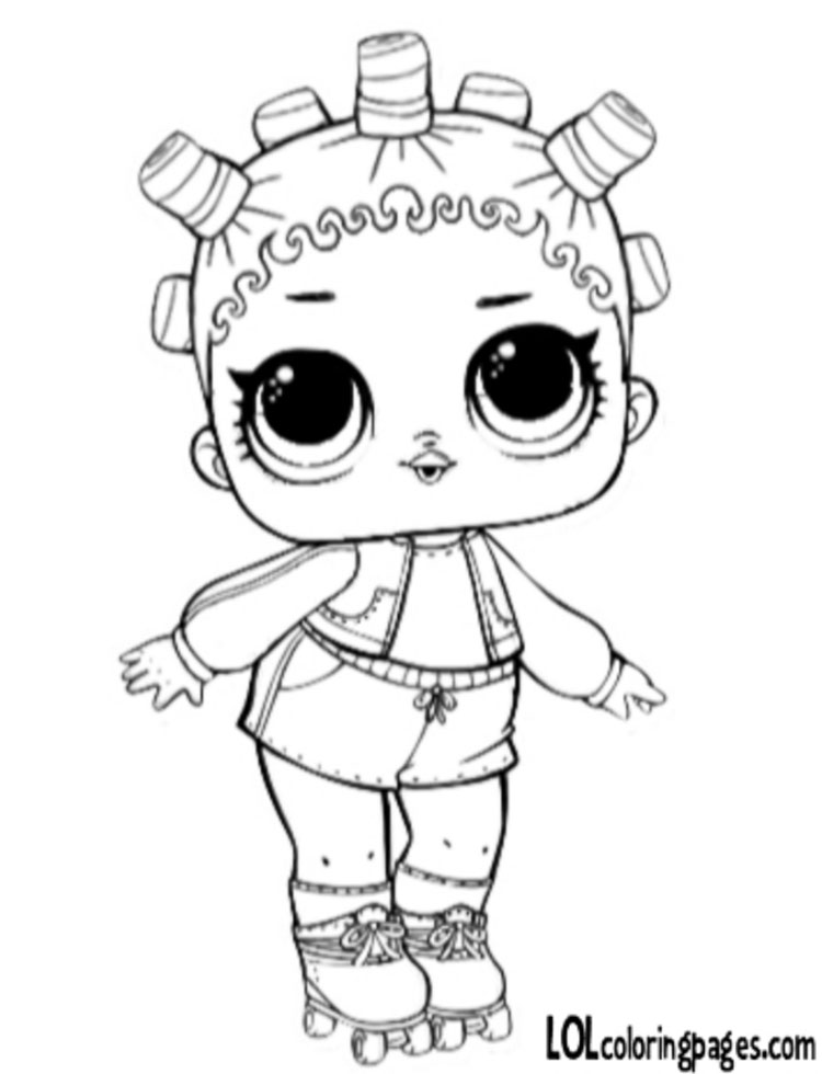750x980 Roller Coloring Page Lol Surprise Doll Coloring Pages